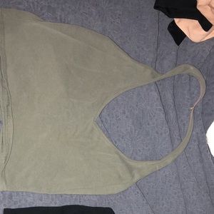 Express cropped halter tops
